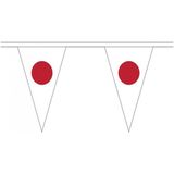 3x stuks japan landen punt vlaggetjes 5 meter - Japanse thema feestartikelen vlaggenlijnen versieringen
