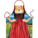 Sexy kookschort Tiroler vrouw dirndl