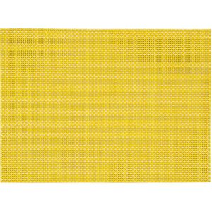8x stuks Placemats geel/gele geweven/gevlochten 45 x 30 cm - Placemats/onderleggers tafeldecoratie - Tafel dekken