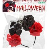 Halloween/horror verkleed diadeem/tiara/bloemenkrans - zombie/heks/day of the dead - dames/meisjes