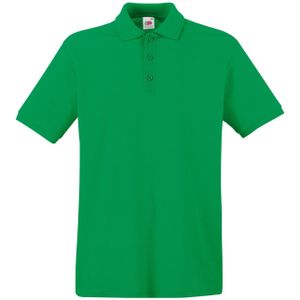 Groen polo shirt premium van katoen voor heren - Polo t-shirts voor heren
