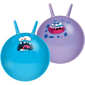 Skippyballen Funny Faces - set van 2 - 45 cm - buitenspeelgoed voor kleine kinderen