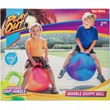 Skippybal marble - 2x - blauw/paars - D45 cm - buitenspeelgoed voor kinderen