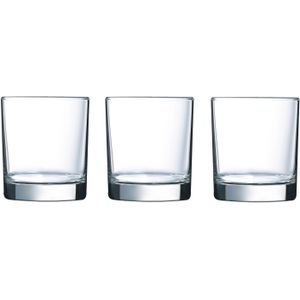 12x Stuks drinkglazen/waterglazen transparant 300 ml - Glazen - Drinkglas/waterglas/tumblerglas