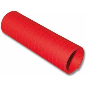 4x stuks rollen Serpentines rood 4 meter - Formaat: 14 x 4 cm - Feestartikelen/versieringen