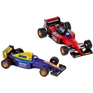 Goki - Raceauto speelgoed set van 2x stuks Formule 1 racewagens van 10 cm