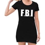 FBI feest / verkleed jurkje zwart voor dames - politie jurk