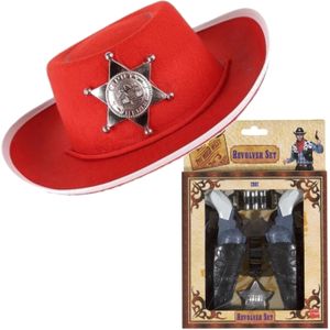Cowboy verkleed set voor kinderen met cowboyhoed - Carnaval verkleden - Accessoires en wapens