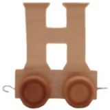 Houten letter trein H