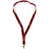 4x stuks keycord/lanyard Amsterdam - Nekkoord met sleutelhanger - Sleutelkoord met Amsterdamse vlag