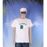 Wit heren t-shirt Algerije
