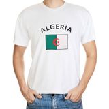 Wit heren t-shirt Algerije
