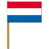 Nederlandse luxe zwaaivlag 30x45 cm