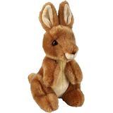 Pluche Knuffel Dieren Kangoeroe 18 cm - Speelgoed Kangoeroes Knuffelbeesten