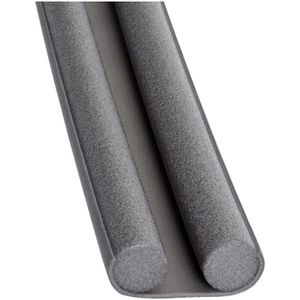 FX Tools Tochtstrip - tochtwering - grijs - foam - 93 x 3 cm - deur tochtstopper