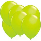 24x stuks Neon fel groene latex ballonnen 25 cm - Feestversiering/feestartikelen