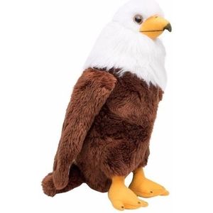 Pluche Amerikaanse Zeearend Knuffel 30 cm - Roofvogels Knuffels