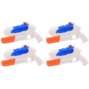 5x Waterpistool/waterpistolen wit/blauw 27 cm