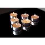 150x stuks Waxinelichtjes 8 branduren - Woon accessoires kaarsen en waxinelichtjes