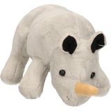 Pluche Knuffel Dieren Neushoorn van 23 cm - Speelgoed Neushoorns Knuffels