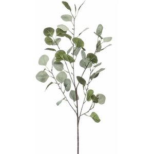 Emerald Kunstbloem Eucalyptus tak - 87 cm - groen - losse steel - Kunst zijdebloemen