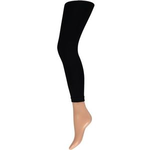 Dames party leggings zwart 60 denier - Verkleedlegging basic zwart