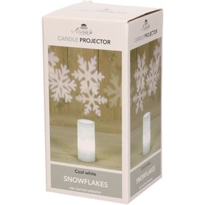 Lumineo Kerstverlichting - sneeuwvlok projector - LED - 7 x 15 cm