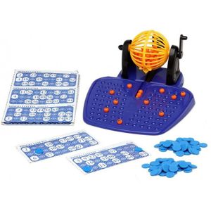 Compleet Bingo Spel Gekleurd/Oranje - 48x Bingokaarten - 1-90 Nummers - Met Molen en Bingokaarten