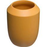 5Five Toilet/wc-borstel in houder - polyresin/metaal - mosterdgeel - 38 cm