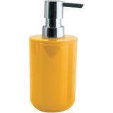 MSV Badkameraccessoire Moods - toiletborstel in houder - beker - zeeppompje - saffraan geel - kunststof