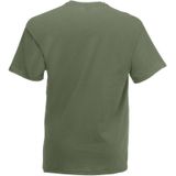 Set van 2x stuks basic olijf groene t-shirt voor heren - voordelige katoenen shirts - Regular fit, maat: M (38/50)