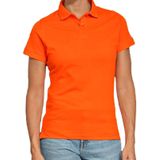 Koningsdag poloshirt / polo t-shirt Queen oranje voor dames - Koningsdag / EK WK