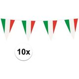 10x Vlaggenlijnen Italie 10 meter
