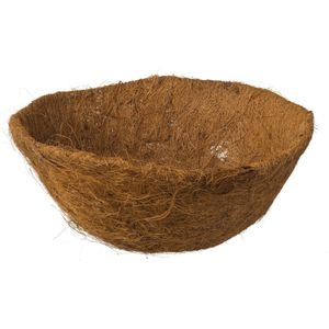 Voorgevormde inlegvel kokos voor hanging basket 25 cm - kokosinleggers / plantenbak van kokos