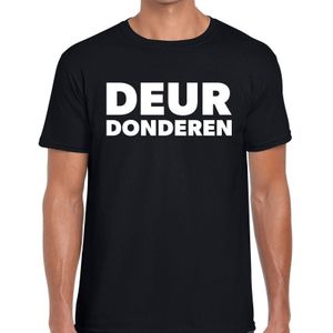 Deur donderen t-shirt - zwart Achterhoek festival shirt voor heren