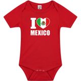 I love Mexico baby rompertje rood jongens en meisjes - Kraamcadeau - Babykleding - Mexico landen romper