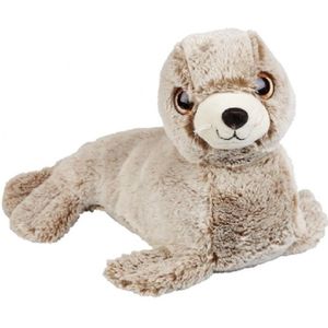 Pluche bruine zeehond knuffel 36 cm - Zeehonden zeedieren knuffels - Speelgoed voor kinderen