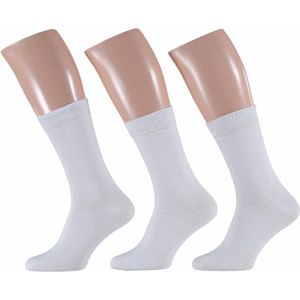 Witte heren sokken set van 3 paar maat 40/46