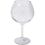 2x stuks onbreekbare kunststof camping rode wijn/gin tonic ballon glazen 780 ml - polycarbonaatglas