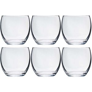 24x Tumbler waterglazen 340 ml - Luxe drinkglazen - Glas - Glazen voor frisdrank/water