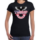 Bellatio Decorations T-shirt Trump dames - American eagle - fout/grappig voor carnaval