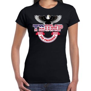 Bellatio Decorations T-shirt Trump dames - American eagle - fout/grappig voor carnaval