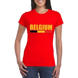 Rood Belgium supporter shirt dames