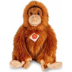 Hermann Teddy Knuffeldier Orang Utan aap - zachte pluche stof - premium knuffels - lichtbruin - 40 cm - Apen