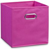 2x Opbergmanden/kastmanden voor meisjeskamer roze en paars 32 x 32 cm - Zeller - Woondecoratie/accessoires - Kinderkamer manden - Speelgoed manden - Decoratiemanden - Opbergmanden/opruimmanden - Opbergers