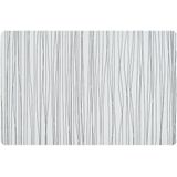 2x Rechthoekige placemats metallic wit 30 x 45 cm - Zeller - Tafeldecoratie - Borden onderleggers van kunststof