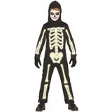 Glow in the dark skelet kostuum voor kinderen - verkleedpak