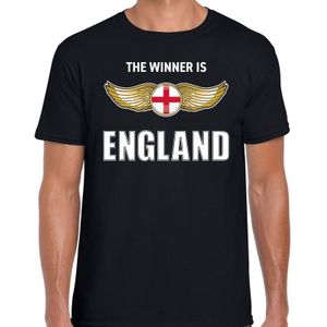 The winner is England / Engeland t-shirt zwart voor heren - landen supporter shirt / kleding - EK / WK / songfestival