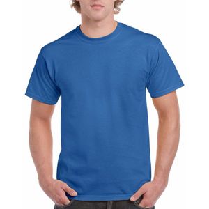 Kobaltblauw katoenen shirt voor volwassenen