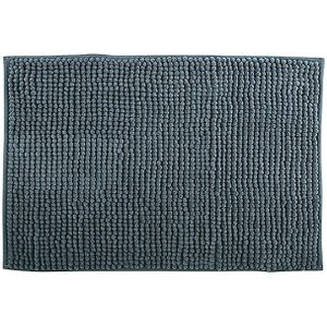MSV Badkamerkleed/badmat tapijtje voor op de vloer - donkergrijs - 50 x 80 cm - Microvezel - anti slip